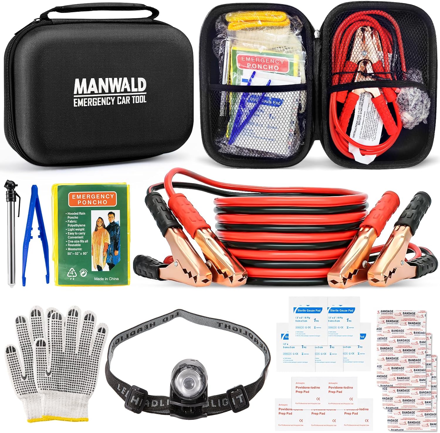 Articoli essenziali per un kit di emergenza del veicolo prima di colpire la strada