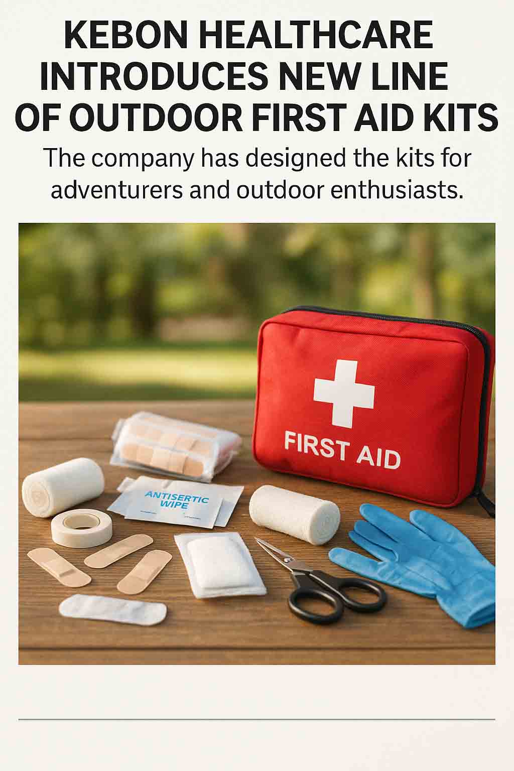 Kebon Healthcare introduce una nuova linea di kit di pronto soccorso all'aperto