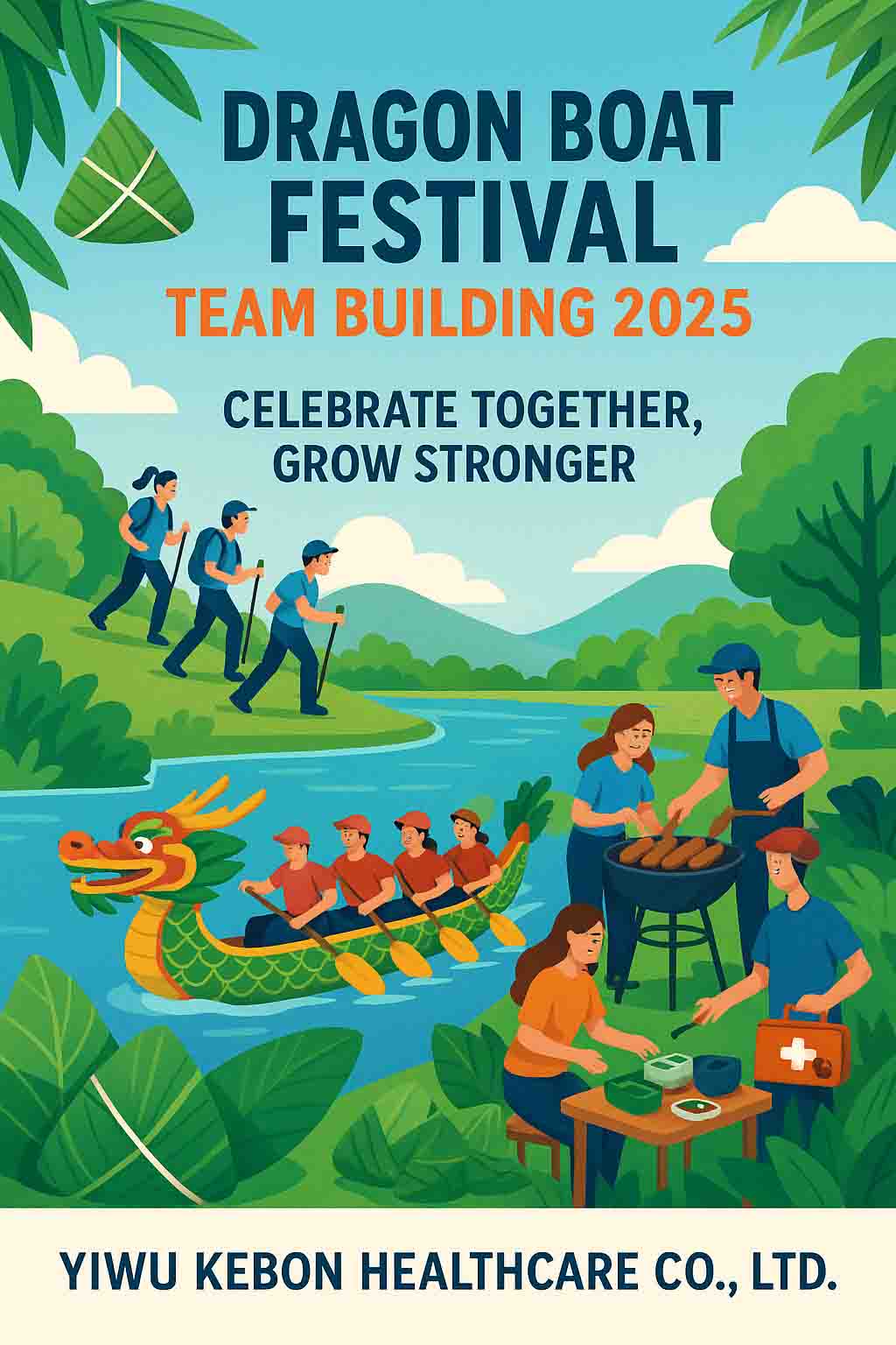 Celebrando Dragon Boat Festival insieme - Team Building con unità e vitalità a Kebon Healthcare