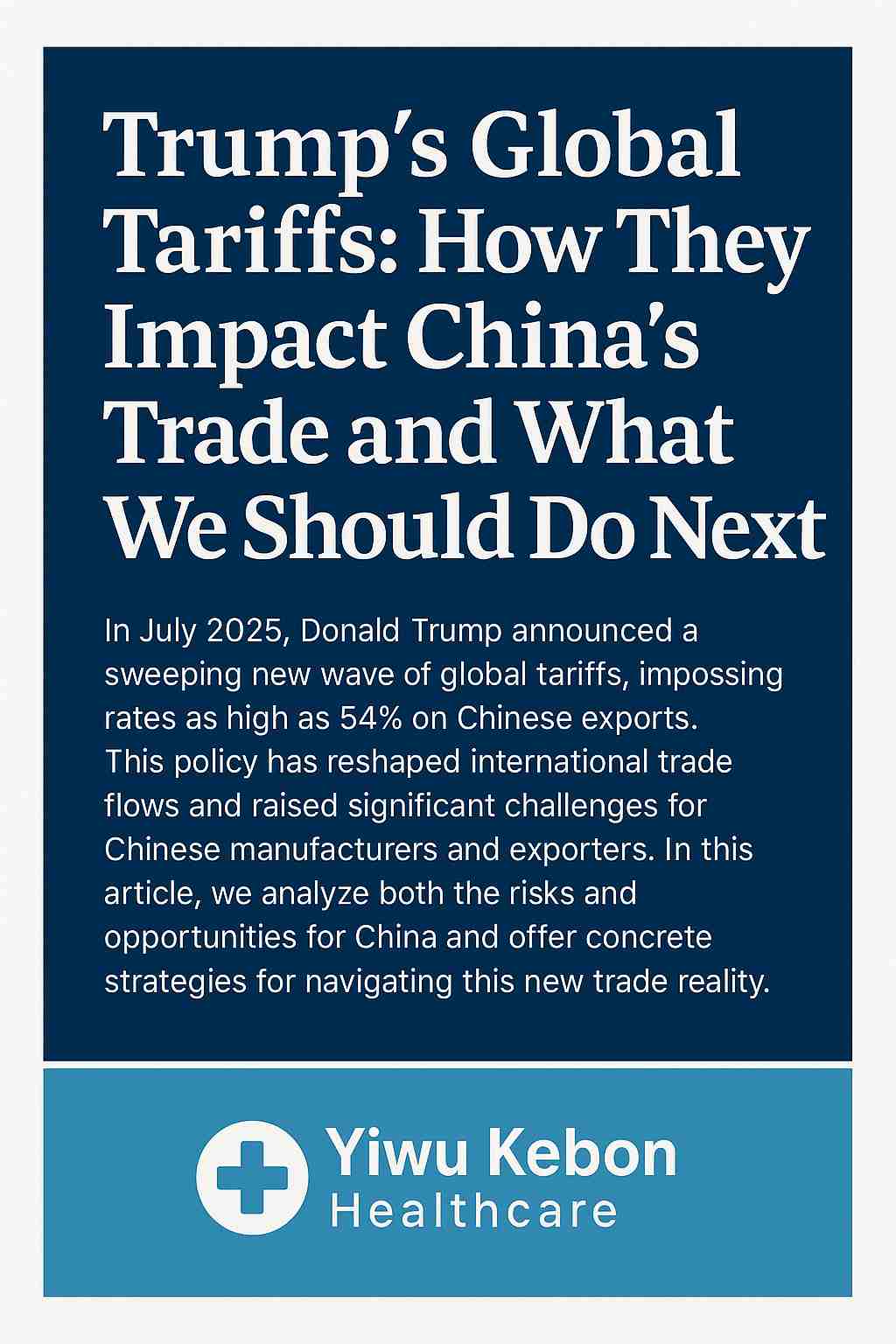 Le tariffe globali di Trump: come incidono sul commercio della Cina e cosa dovremmo fare dopo