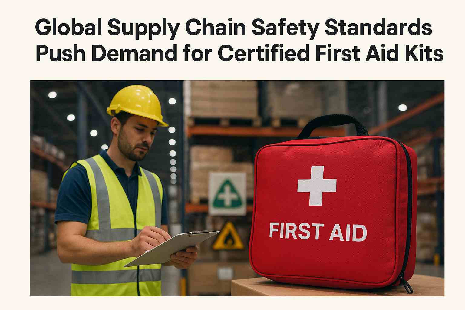 Standard di sicurezza della catena di approvvigionamento globale Spingi la domanda di kit di pronto soccorso certificati
