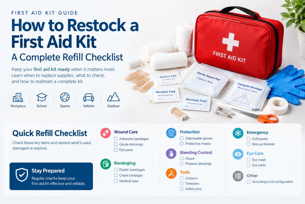 Come rifornire un kit di pronto soccorso: una lista di controllo completa per la ricarica