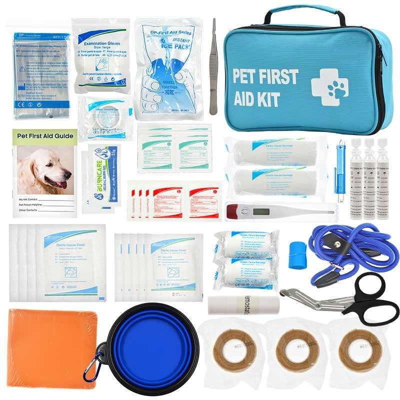 Kit di pronto soccorso per cani e gatti | Kit portatile di pronto soccorso per animali domestici