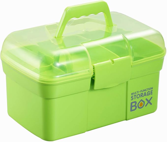 Organizzatore della scatola per gli aiuti in plastica con vassoio rimovibile