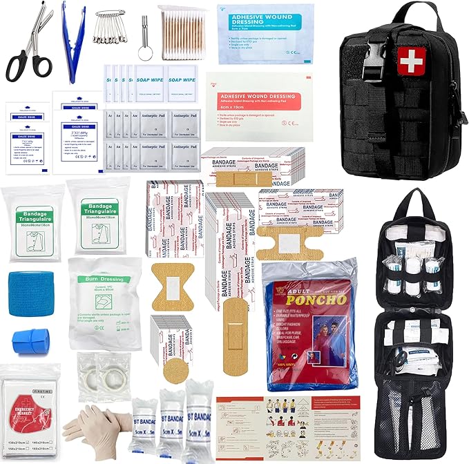 Kit di pronto soccorso tattico di sopravvivenza MOLLE per emergenza e uso esterno